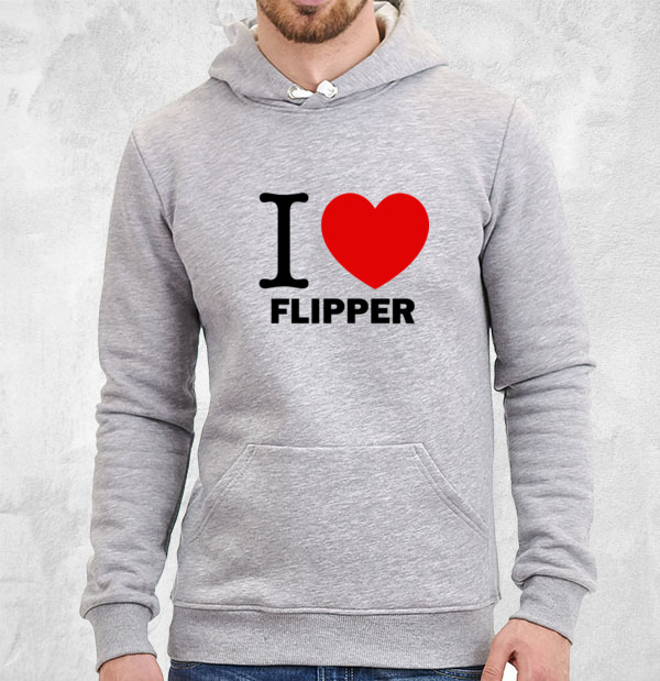 Толстовка I love Flipper