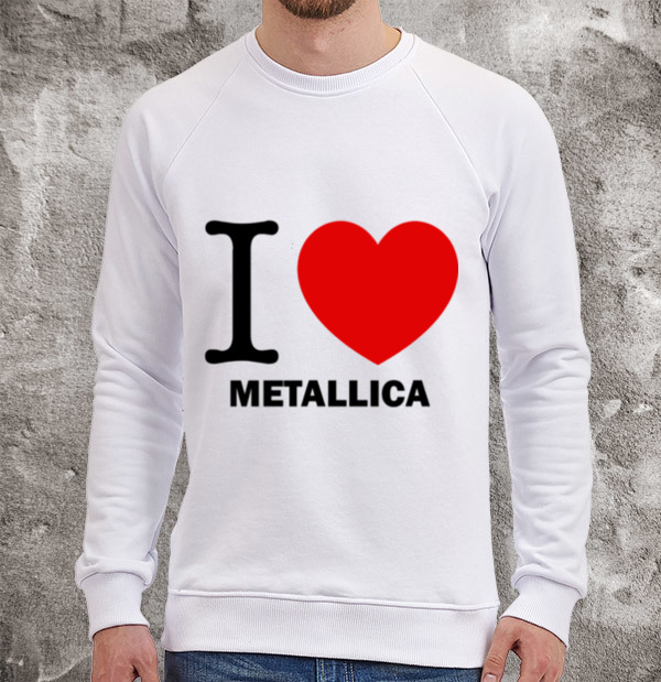 Свитшот I love Metallica