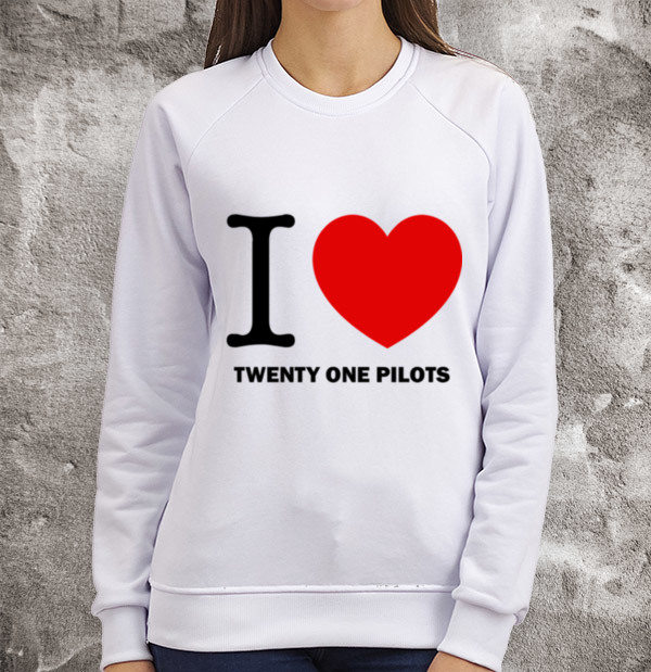 Свитшот I love Twenty One Pilots