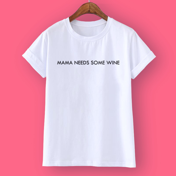 Футболка Mama needs some wine