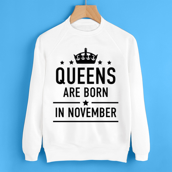 Свитшот Queens are born in november