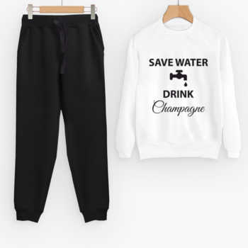 Save water drink champagne